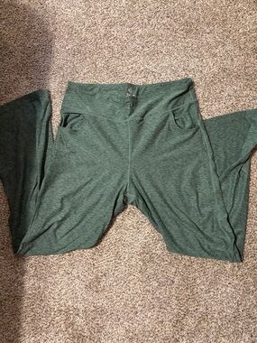 LuLaRoe Rise Collection Green Wide Leg Leggings